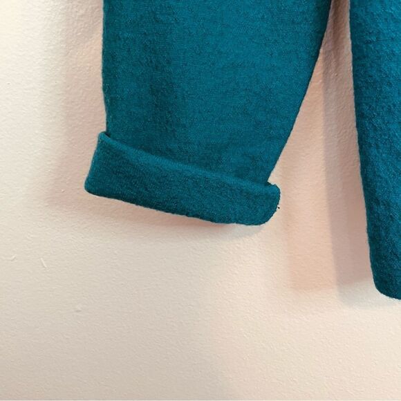 Chico’s Sweater Jacket Blue Wool Size 2 (large 12) Button Front Closure - Picture 3 of 6